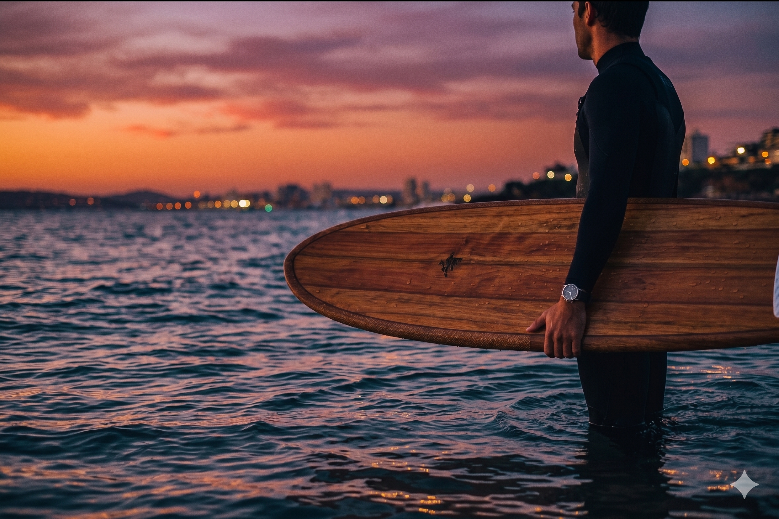 Gun La Barre — silhouette face à l'océan