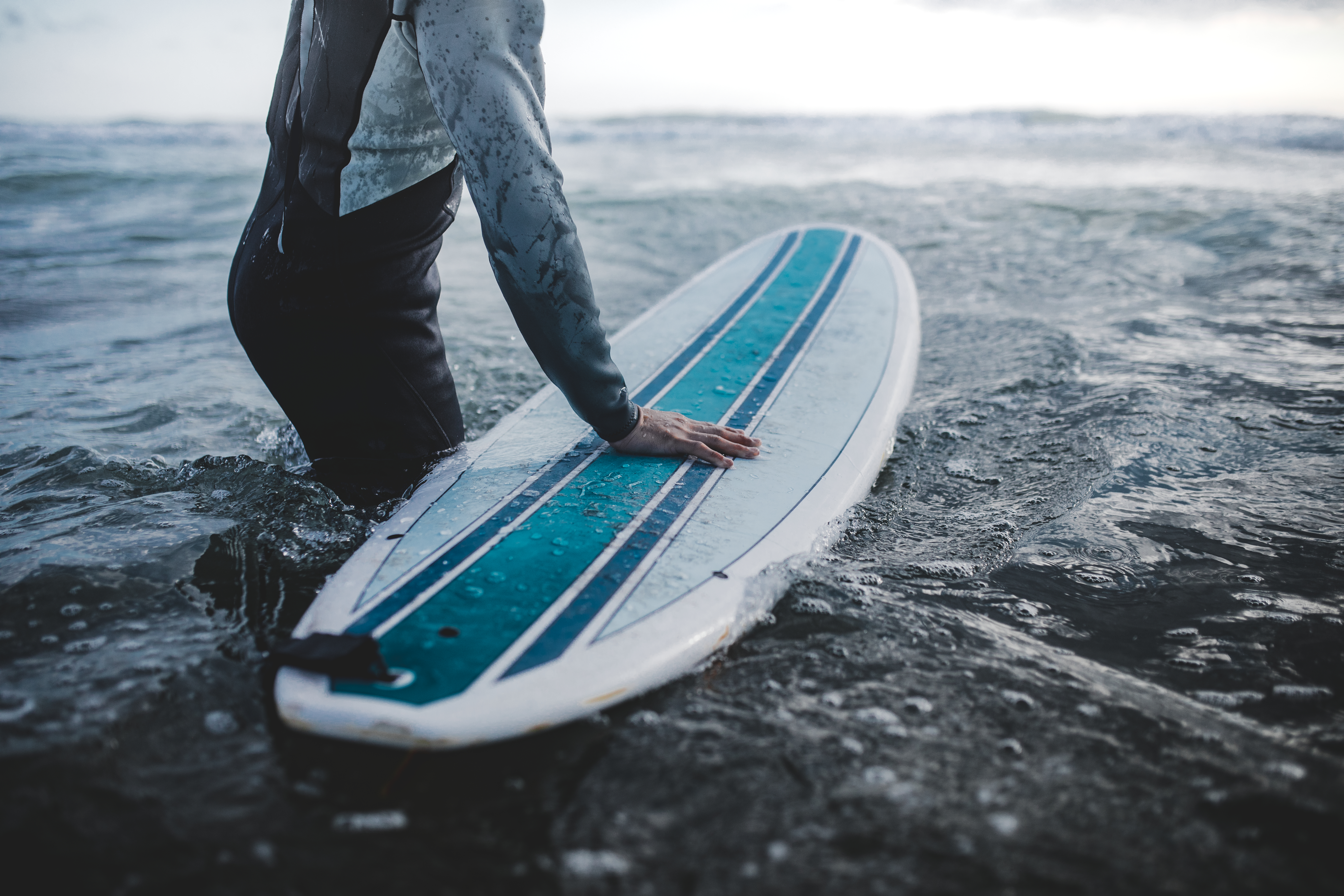 Mini malibu Le Banc — entrée à l'eau